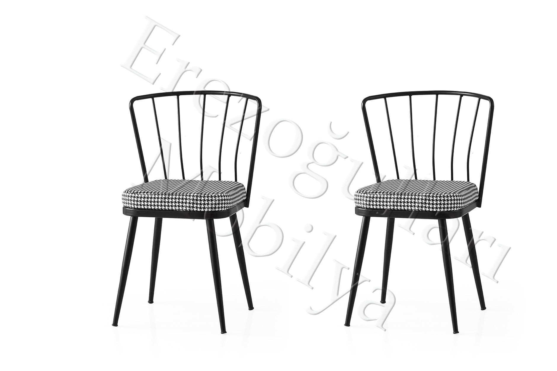 Modern Mutfak Cafe Bahçe Sandalyesi Buse 2 Li Set