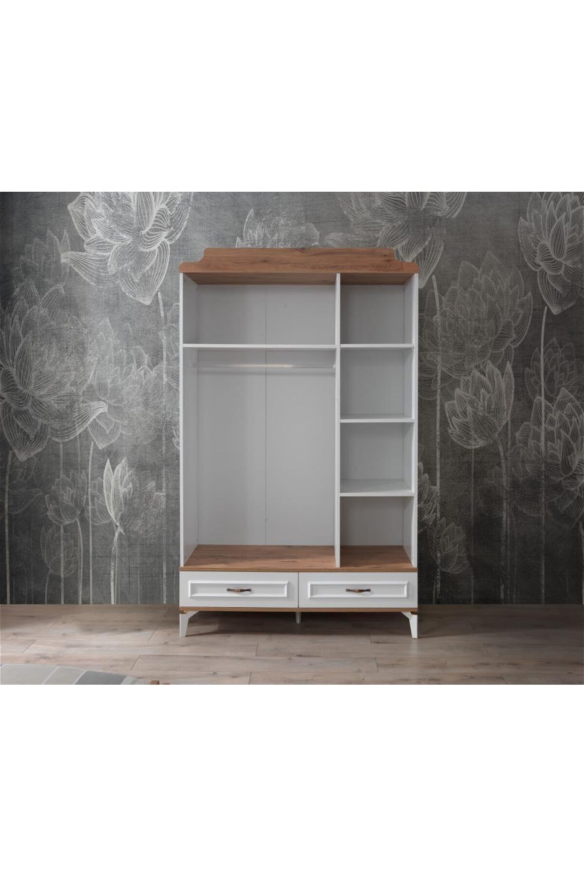 Modern Trend 3 Kapılı 2 Çekmeceli Gardırop Elbise Dolabı 130x55x212cm