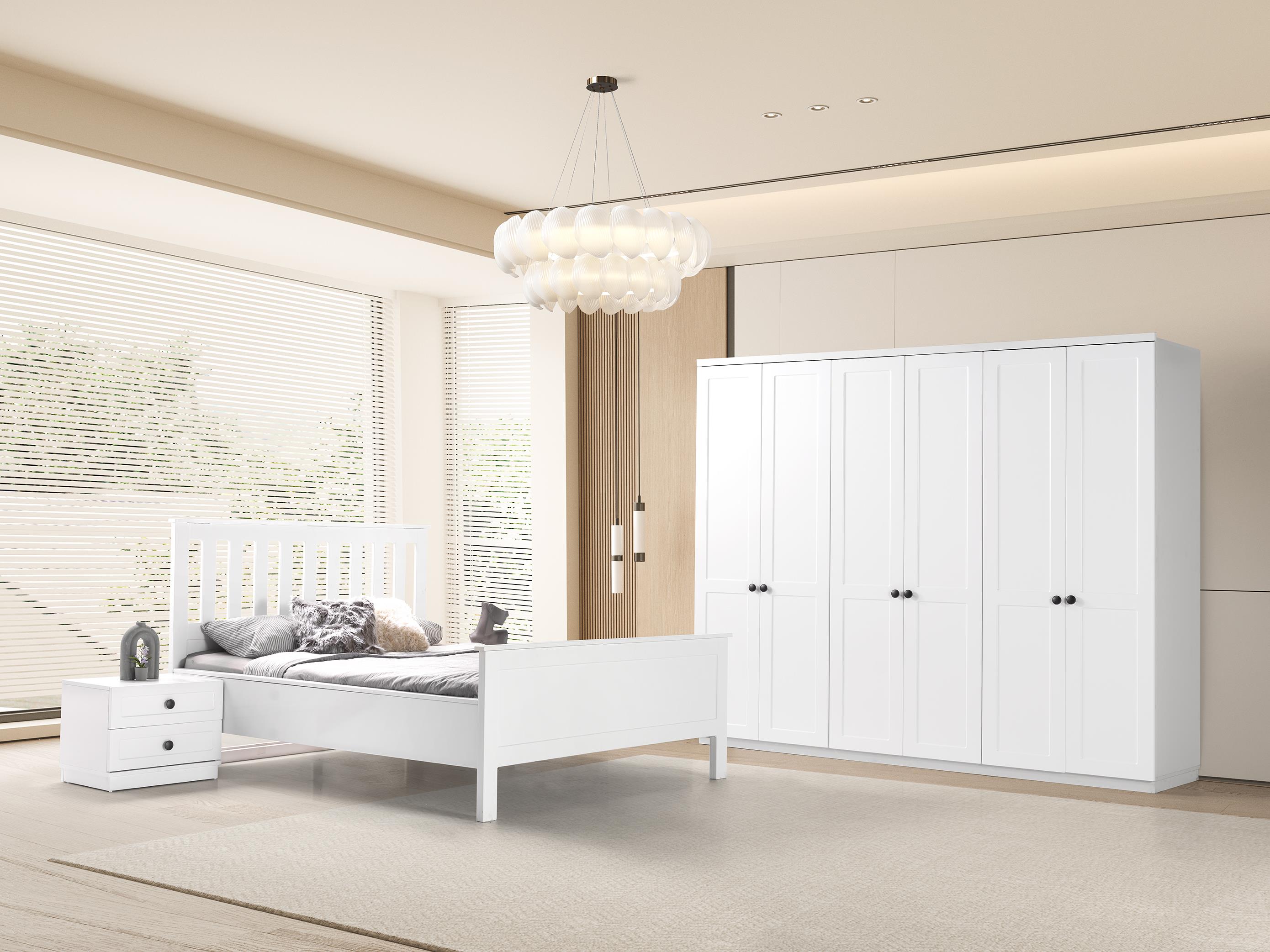 Natura %100 MDF 6 Kapaklı Modern Dolap