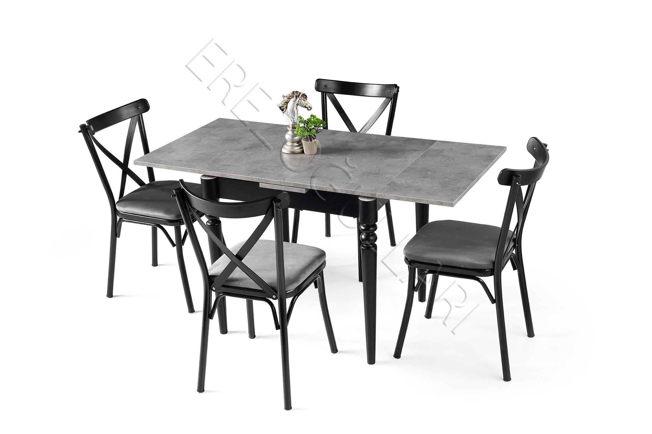 Pınar Bahar Açılır Mutfak Masa Sandalye Takımı 70x80