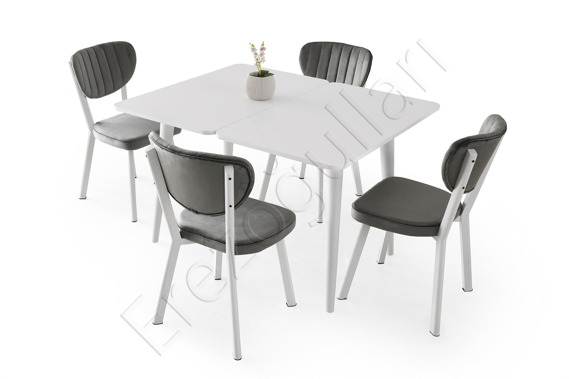 Rüya Elma MDF Mutfak Masası Sandalye Takımı 60x100