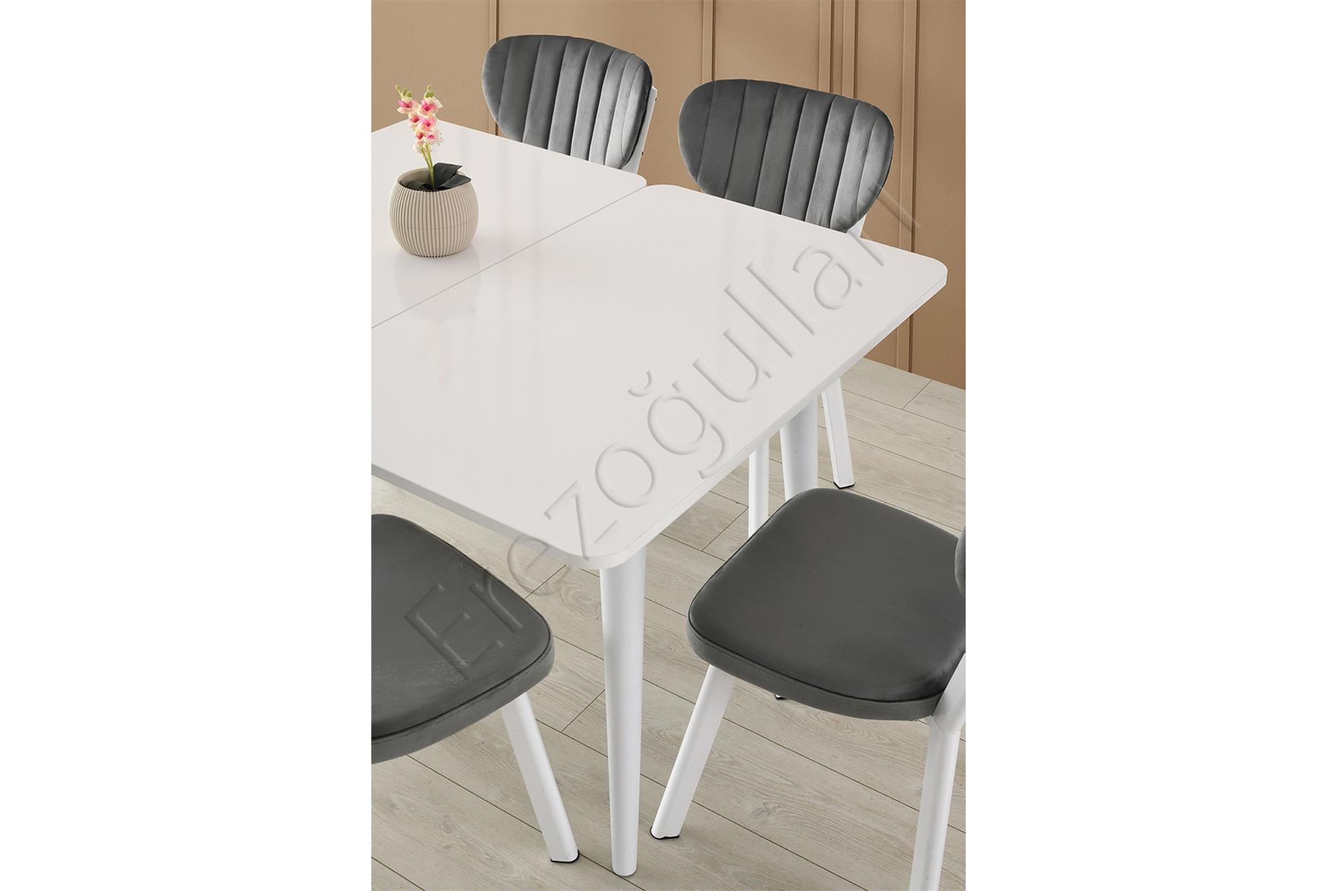 Rüya Elma MDF Mutfak Masası Sandalye Takımı 60x100