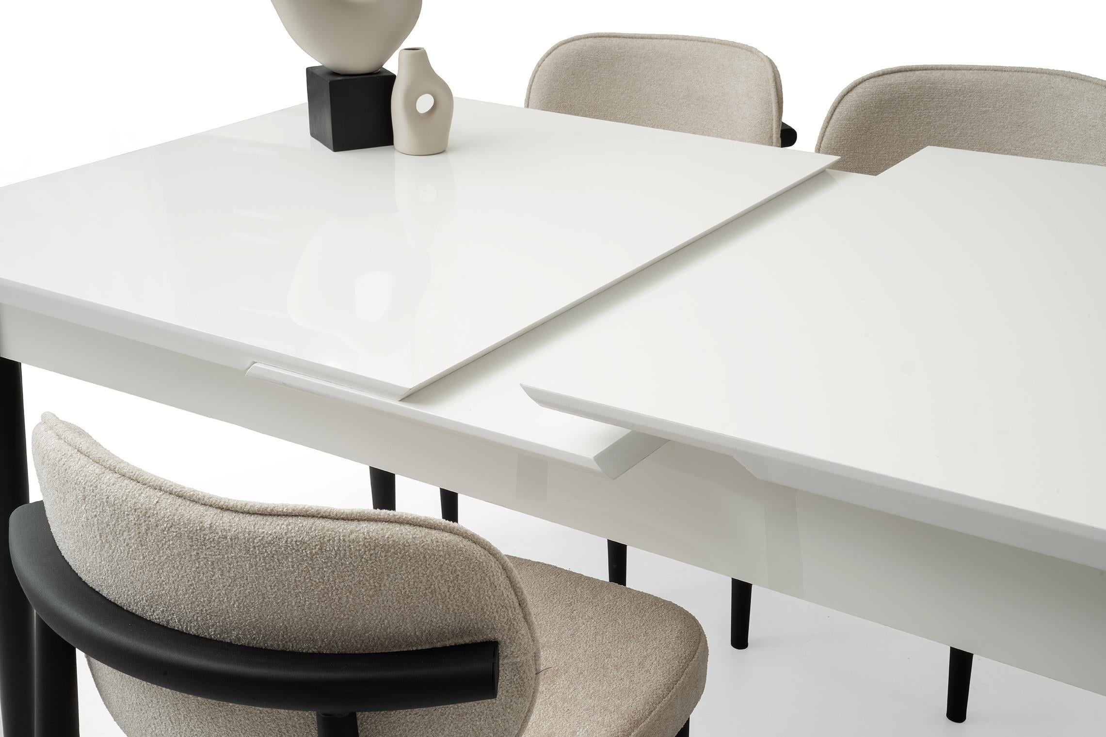 Tekno Polo MDF Açılır Mutfak Masa Sandalye Takımı 90x160 