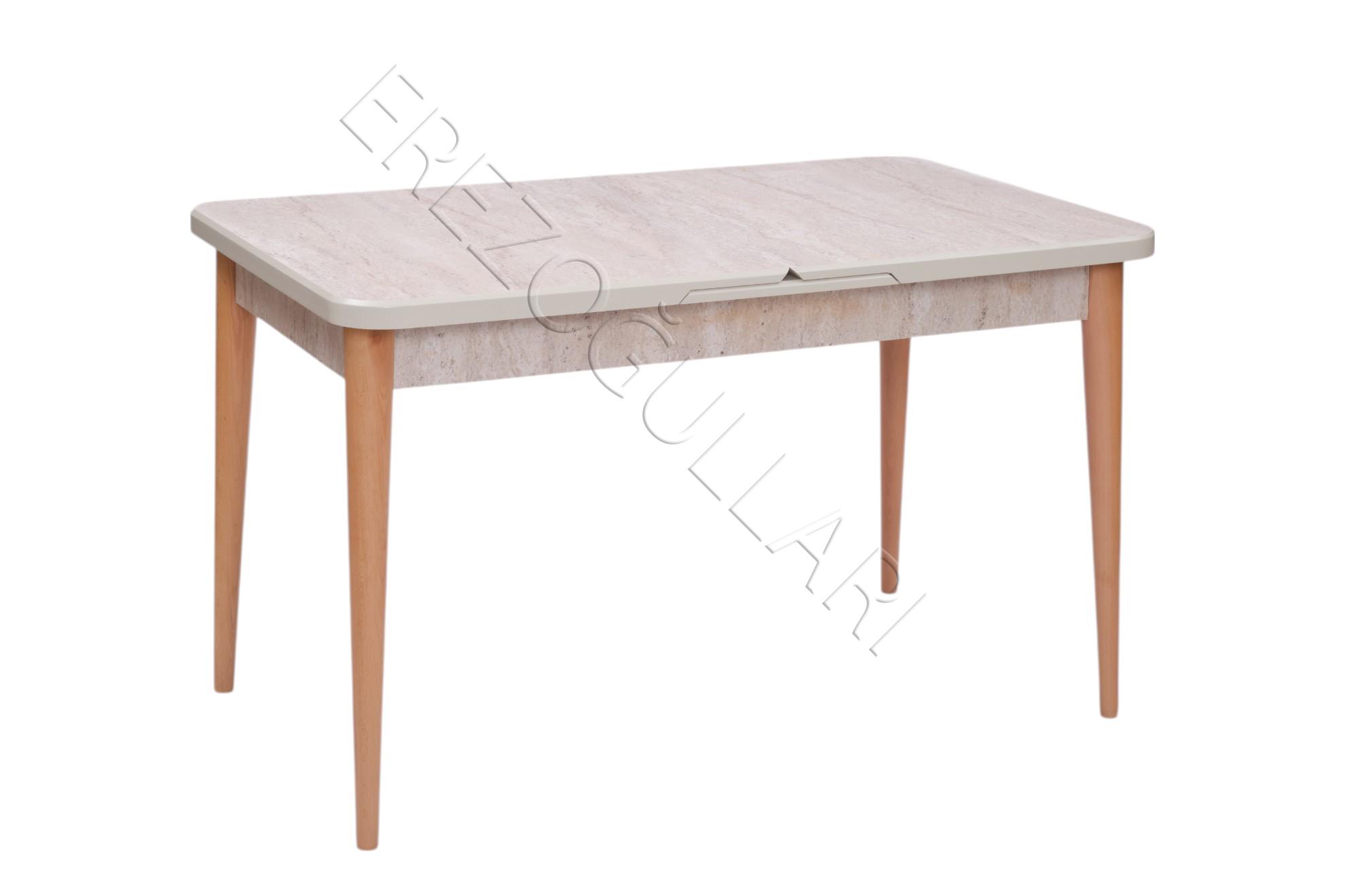 Traverten Boyalı Mdf Mutfak Masası 80x130
