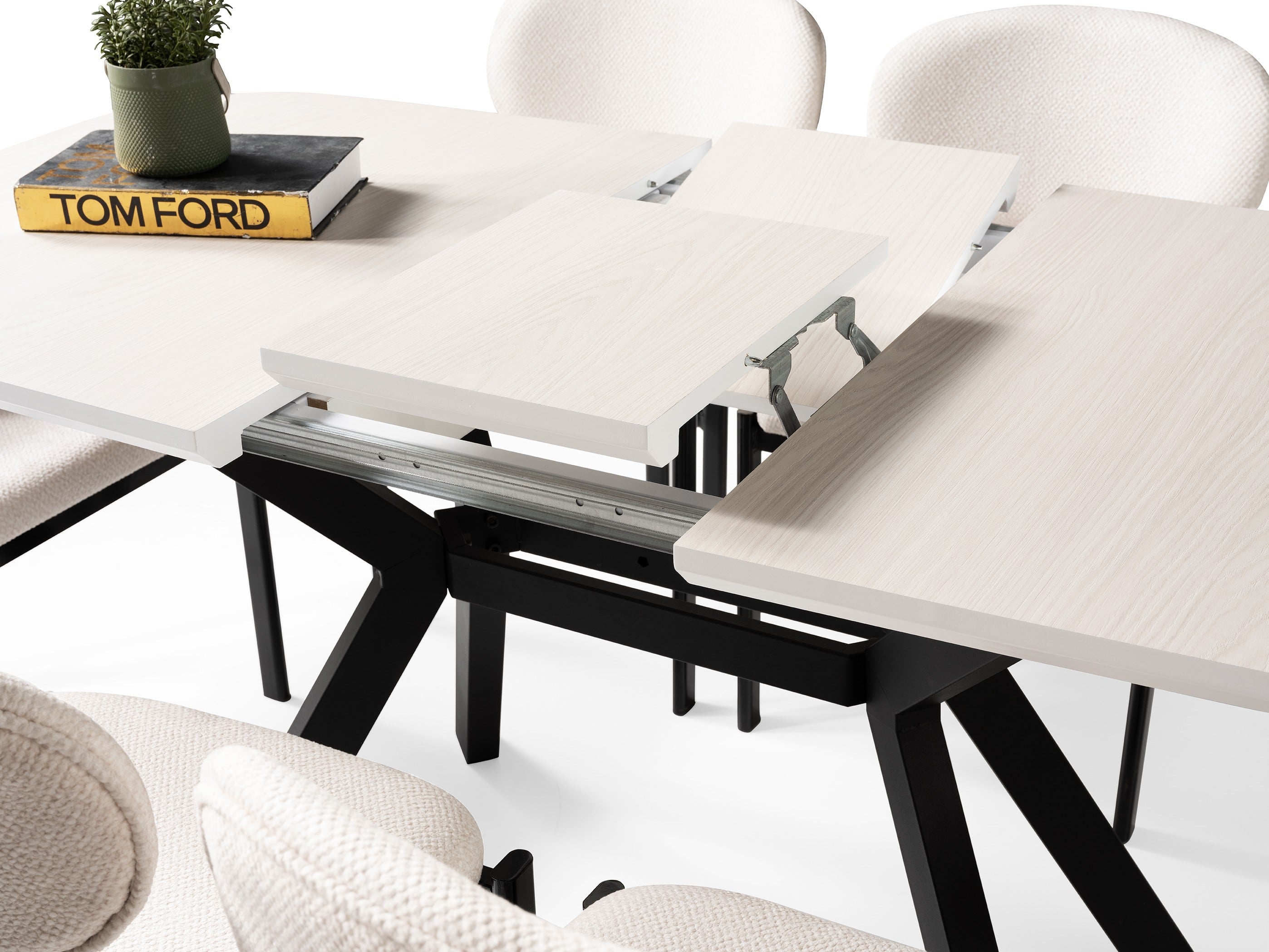 Venedik Monet MDF Açılır Mutfak Masa Takımı 80*130cm