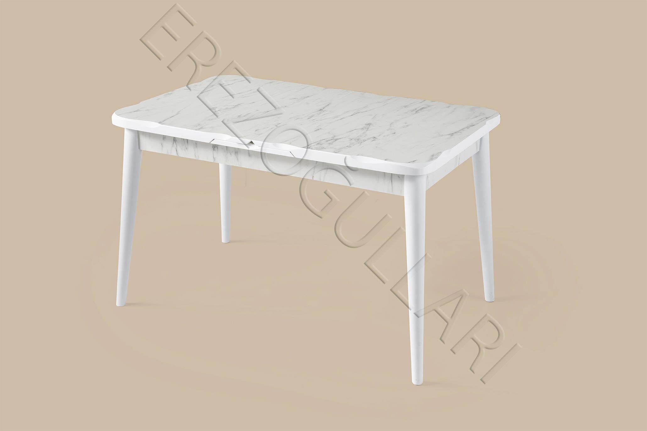 Yakamoz MDF HighGloss Mutfak Masası 80x130