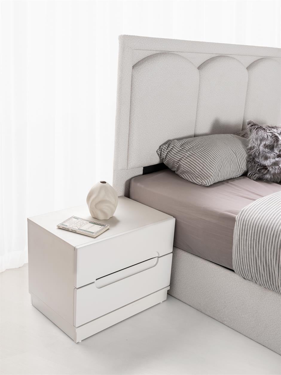 Aden %100 MDF 6 Kapaklı Modern Yatak Odası Takımı Başlıklı