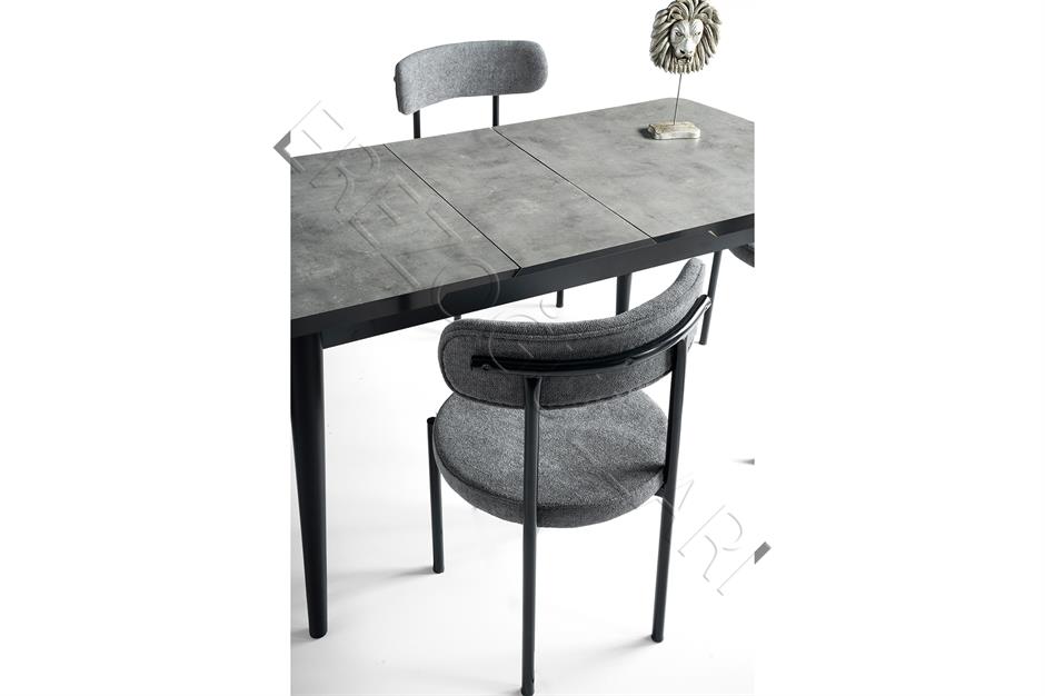 Alfa Mdf Açılır Mutfak Masa Sandalyeli Takım 75*130cm