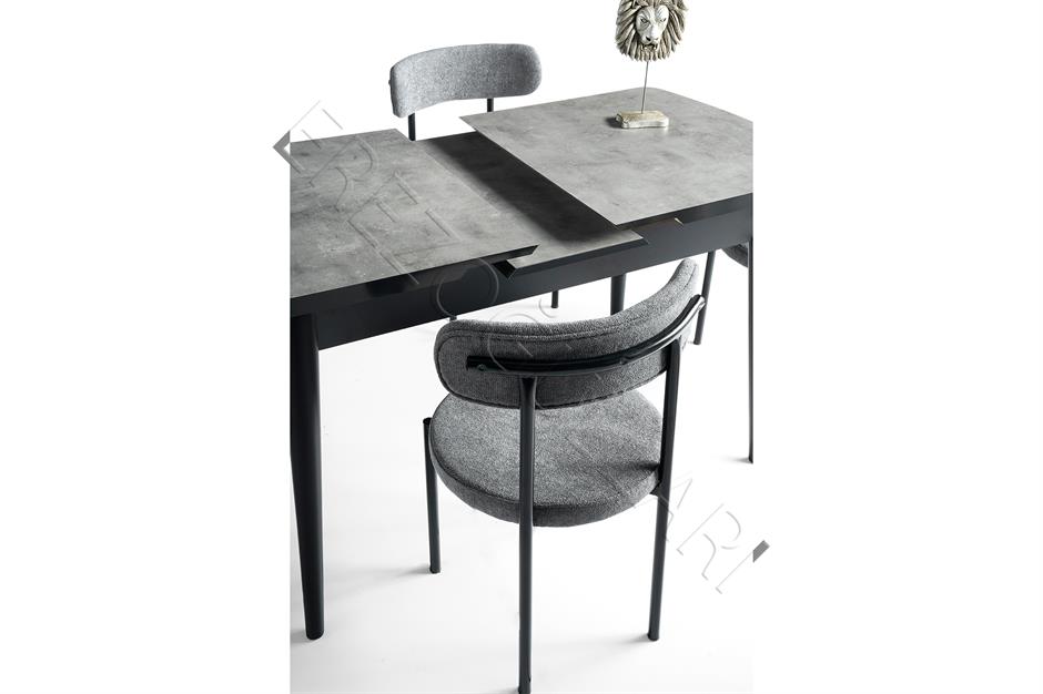 Alfa Mdf Açılır Mutfak Masa Sandalyeli Takım 75*130cm