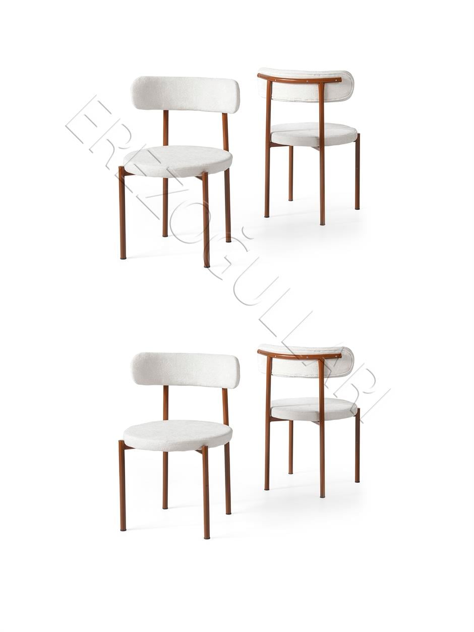 Alfa Metal Mutfak Sandalyesi 4 Lü Set 