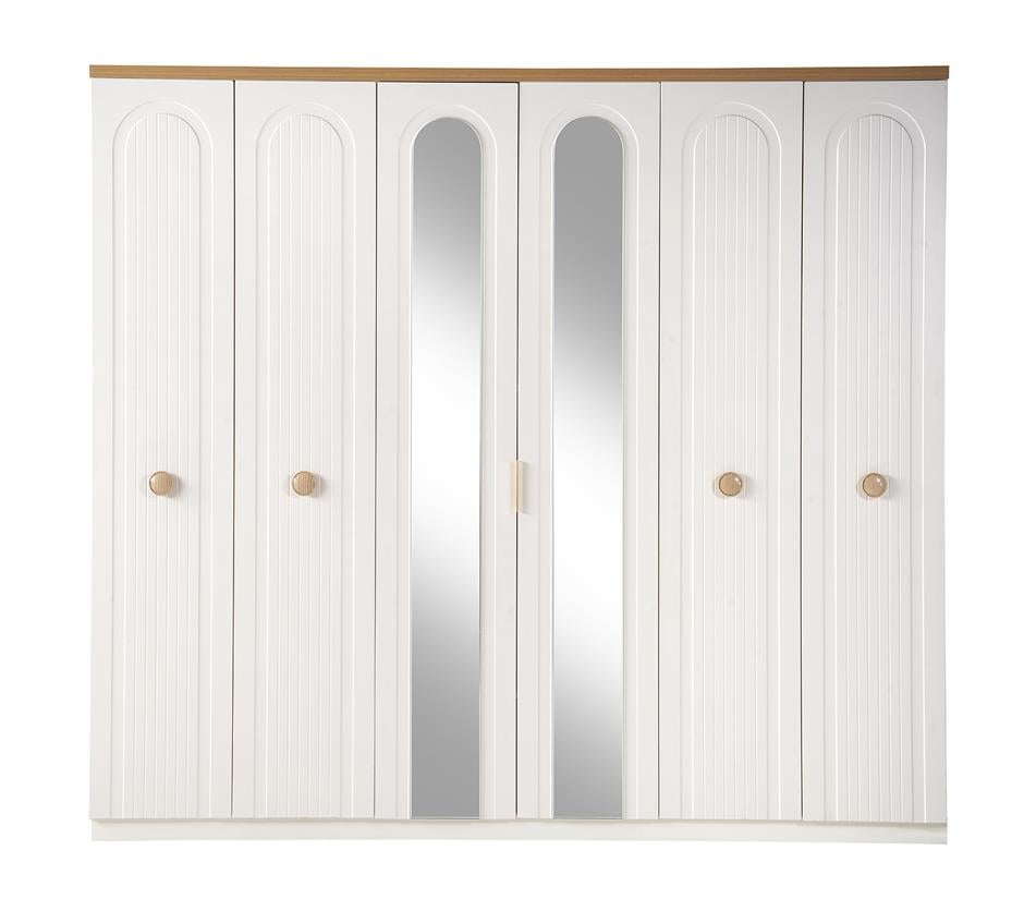 Aren %100 MDF 6 Kapaklı Modern Dolap