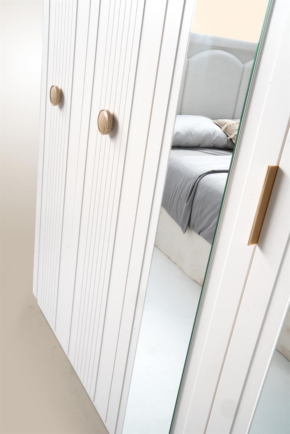 Aren %100 MDF 6 Kapaklı Modern Dolap