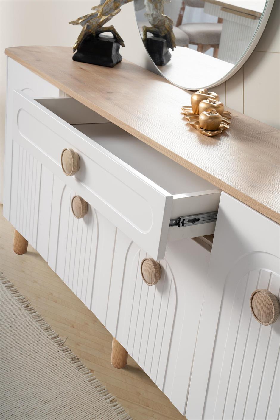 Aren %100 MDF Modern Bohem Yemek Odası Takımı