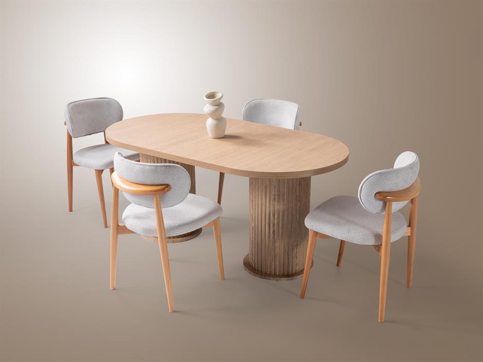 Aren %100 MDF Modern Bohem Yemek Odası Takımı