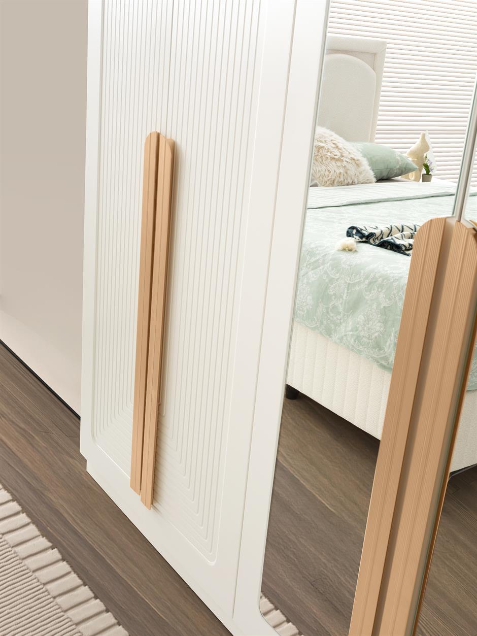 Asya %100 MDF 6 Kapaklı Modern Dolap