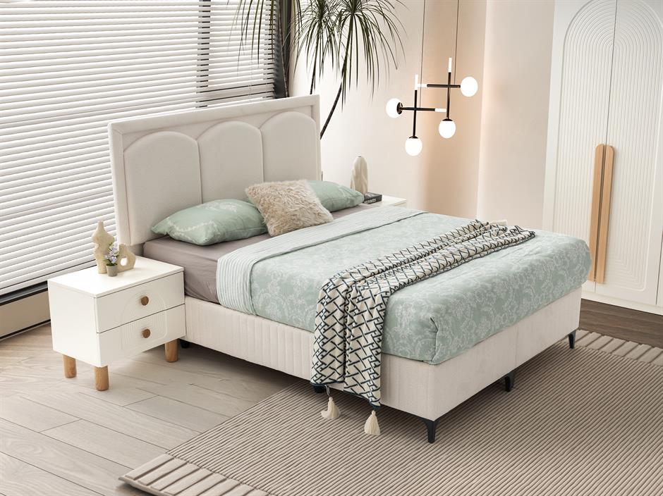 Asya %100 MDF 6 Kapaklı Modern Yatak Odası Takımı Başlıklı