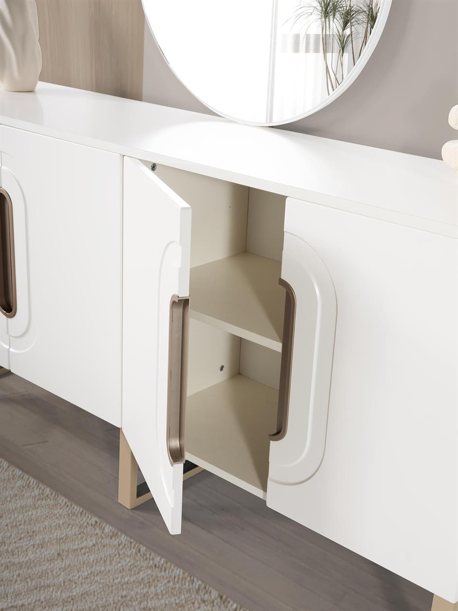 Aura %100 MDF Modern Bohem Yemek Odası Takımı