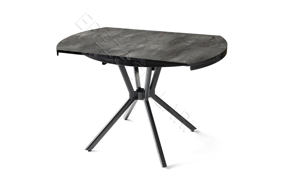 Bade MDF Oval HighGloss Açılır Mutfak Masası 73x120