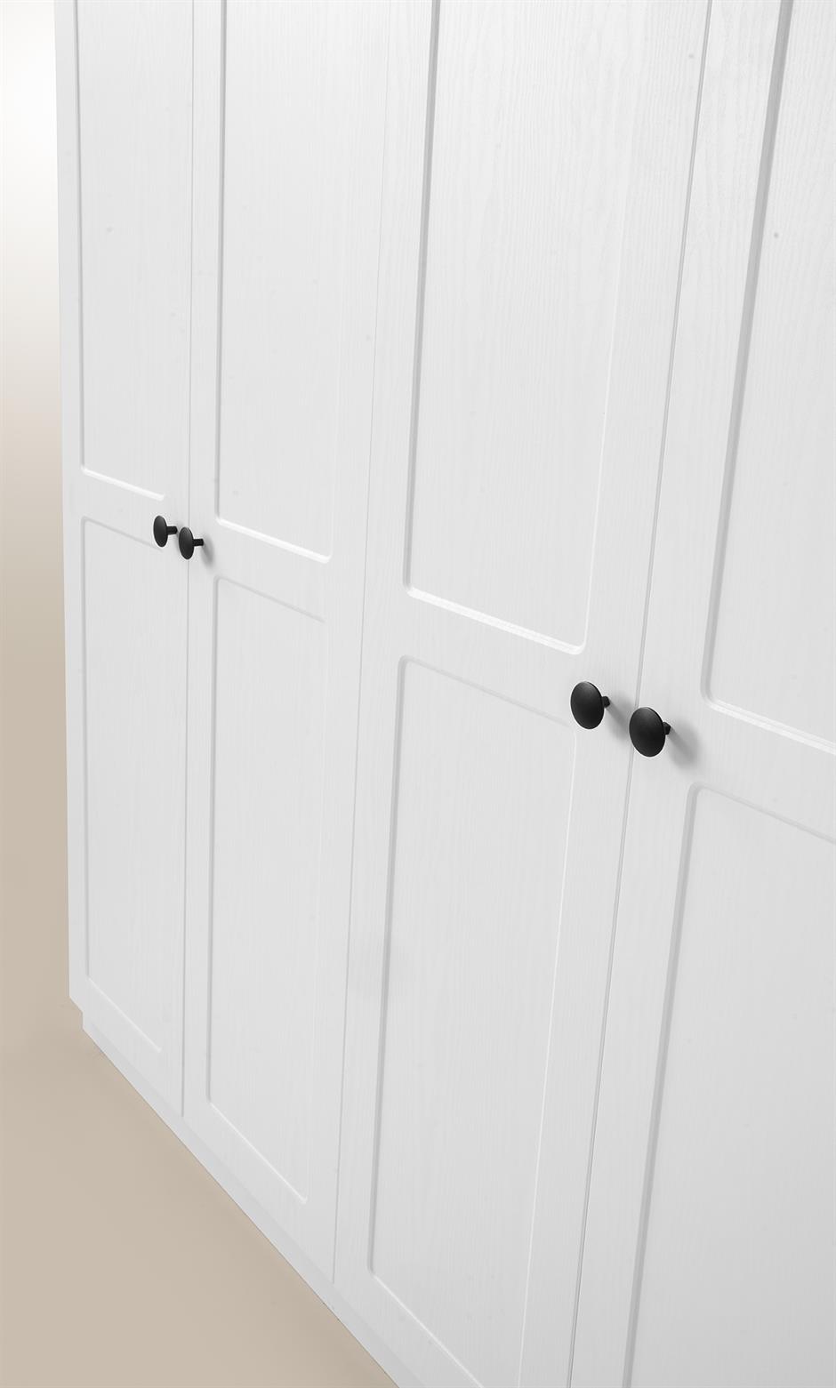 Blanco %100 MDF 6 Kapaklı Modern Yatak Odası Takımı Başlıklı