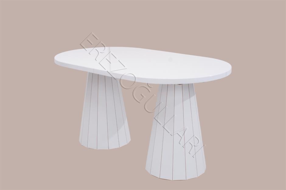 Bohem Açılır MDF Lak Panel Yemek Masası 90x160cm