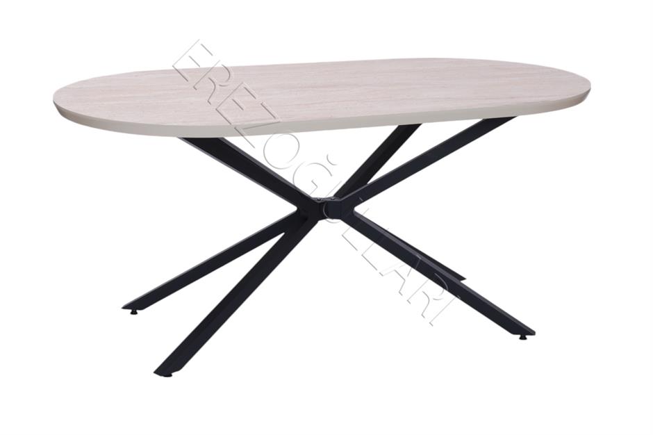 Bohem Metal Boyalı Mdf Lak Panel Yemek Masası 90x170