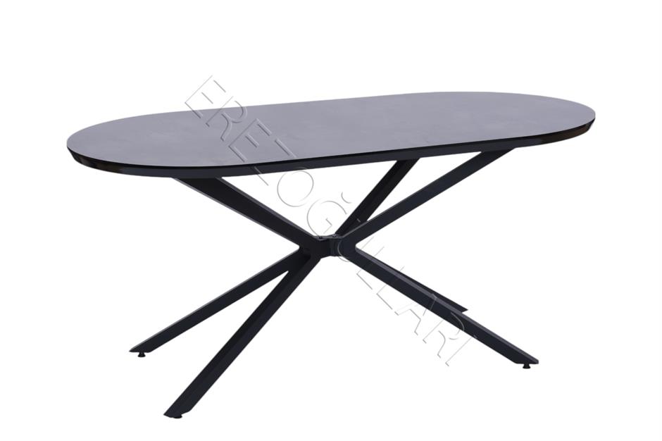 Bohem Metal Boyalı Mdf Lak Panel Yemek Masası 90x170