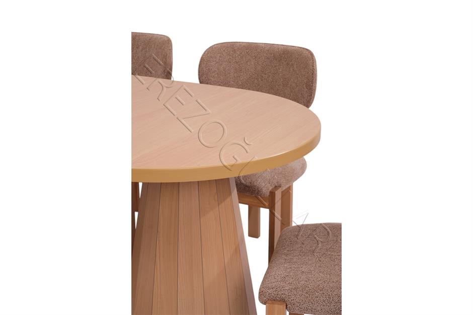 Bohem Rodi Banklı Açılır Yemek Masa Sandalye Takımı 90x160cm