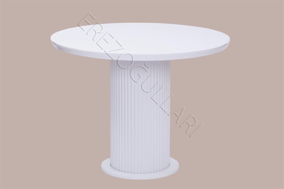 Bohem Yuvarlak Lak Panel Mutfak Masası 100cm