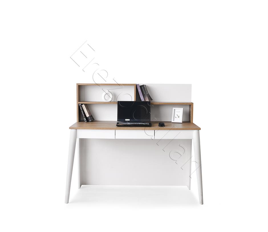Çakıl MDF Çekmeceli Kitaplıklı Çalışma Masası 120x60x120cm