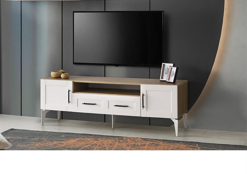 Çakıl MDF Modern Çekmeceli Tv Sehpası 160cm