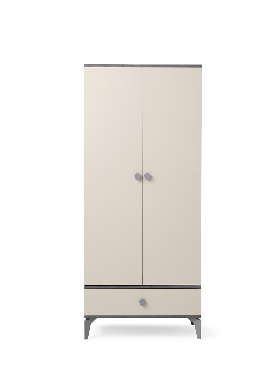 Çakıltaşı 2 kapaklı Gardırop Elbise Dolabı 86x47x200cm