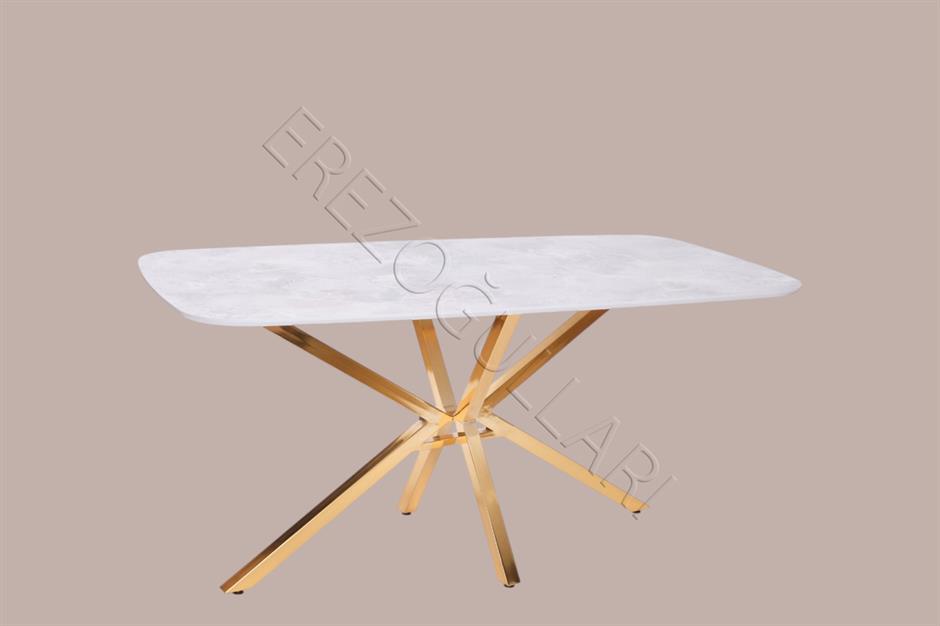 Çapraz High Gloss Yemek Masası 90*160 cm