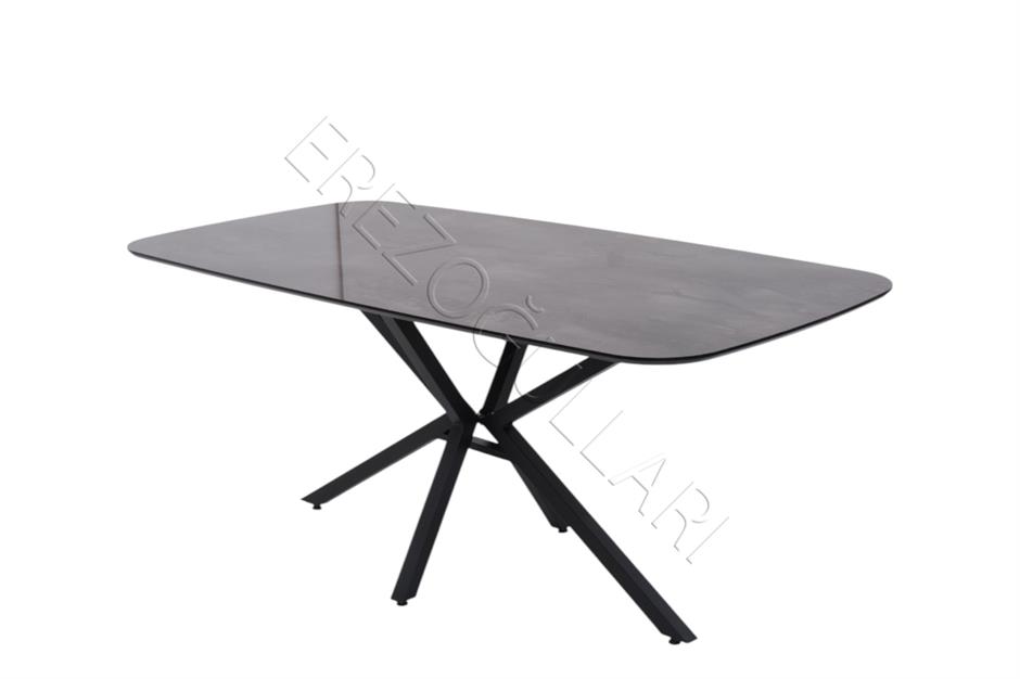 Çapraz High Gloss Yemek Masası 90*160 cm
