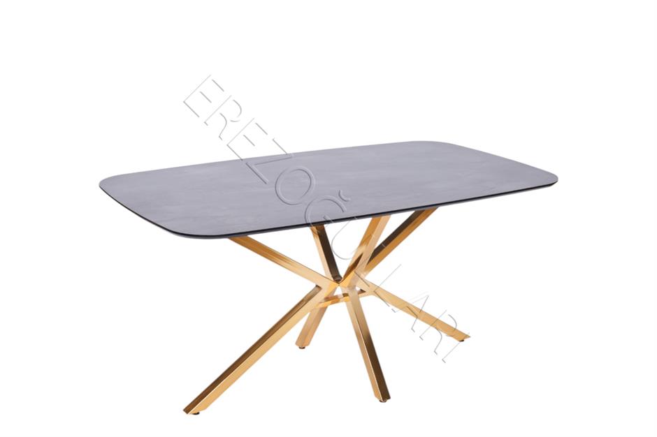 Çapraz High Gloss Yemek Masası 90*160 cm