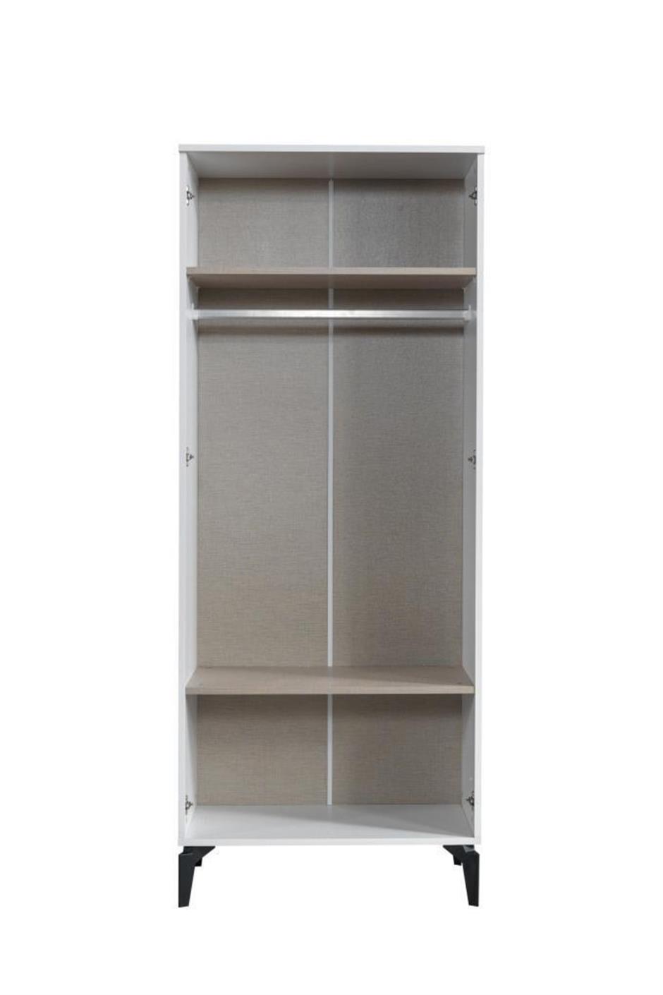 Çizgi 2 Kapılı Gardırop Elbise Dolabı 80x47x200cm