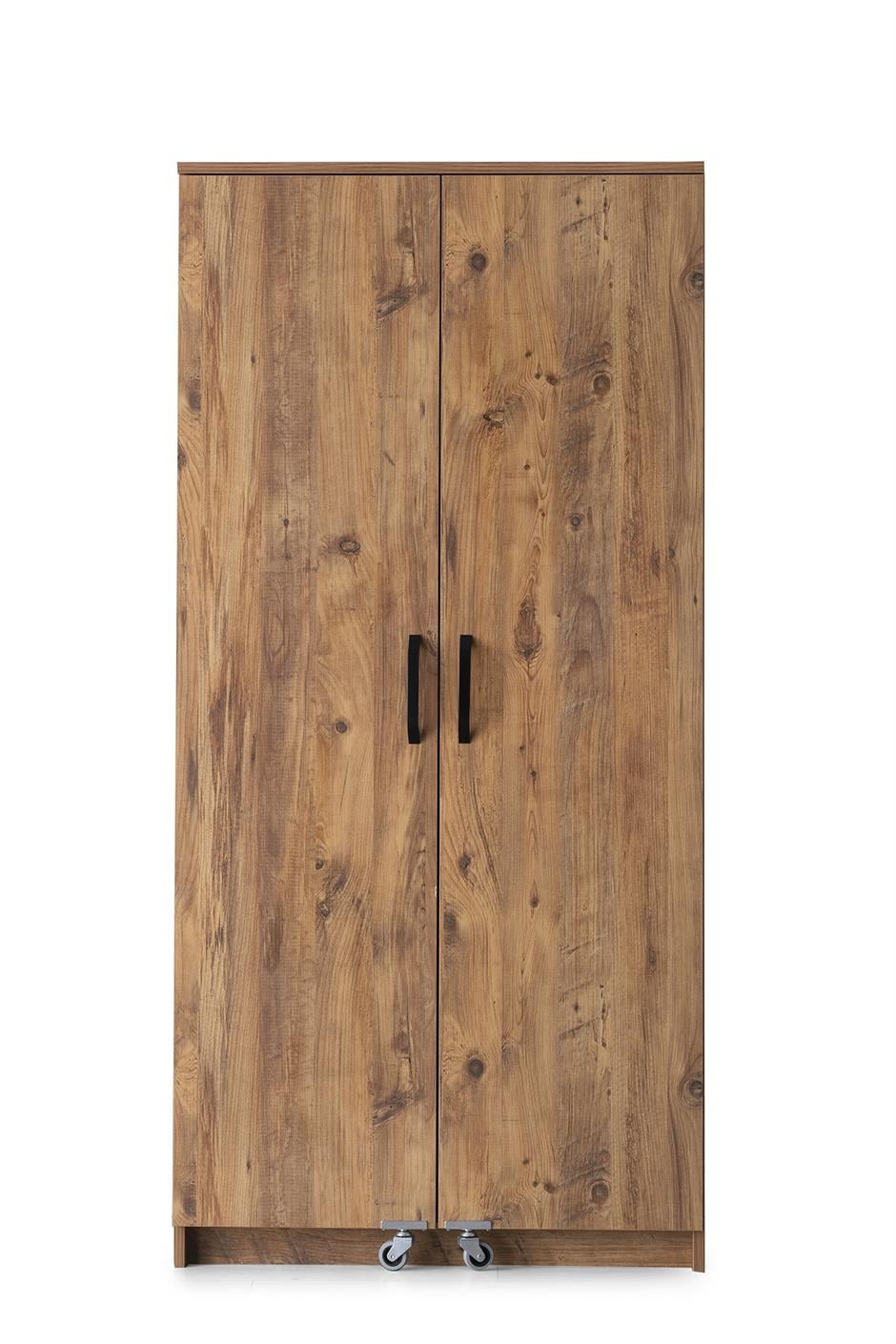 Çok Amaçlı 2 Kapaklı Mutfak Erzak Kiler Dolap 86x52x180 cm