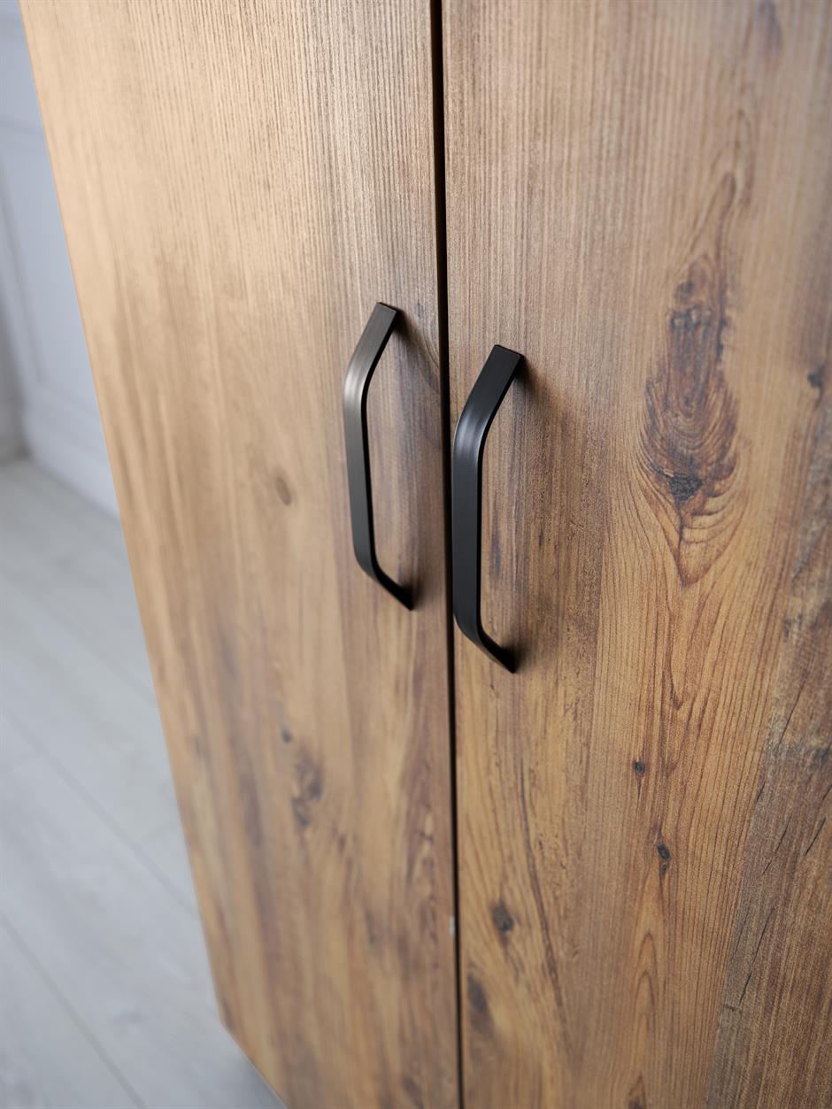 Çok Amaçlı 2 Kapaklı Mutfak Erzak Kiler Dolap 86x52x180 cm