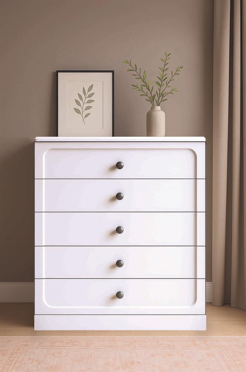 Defne %100 MDF 6 Kapaklı Modern Yatak Odası Takımı Başlıklı
