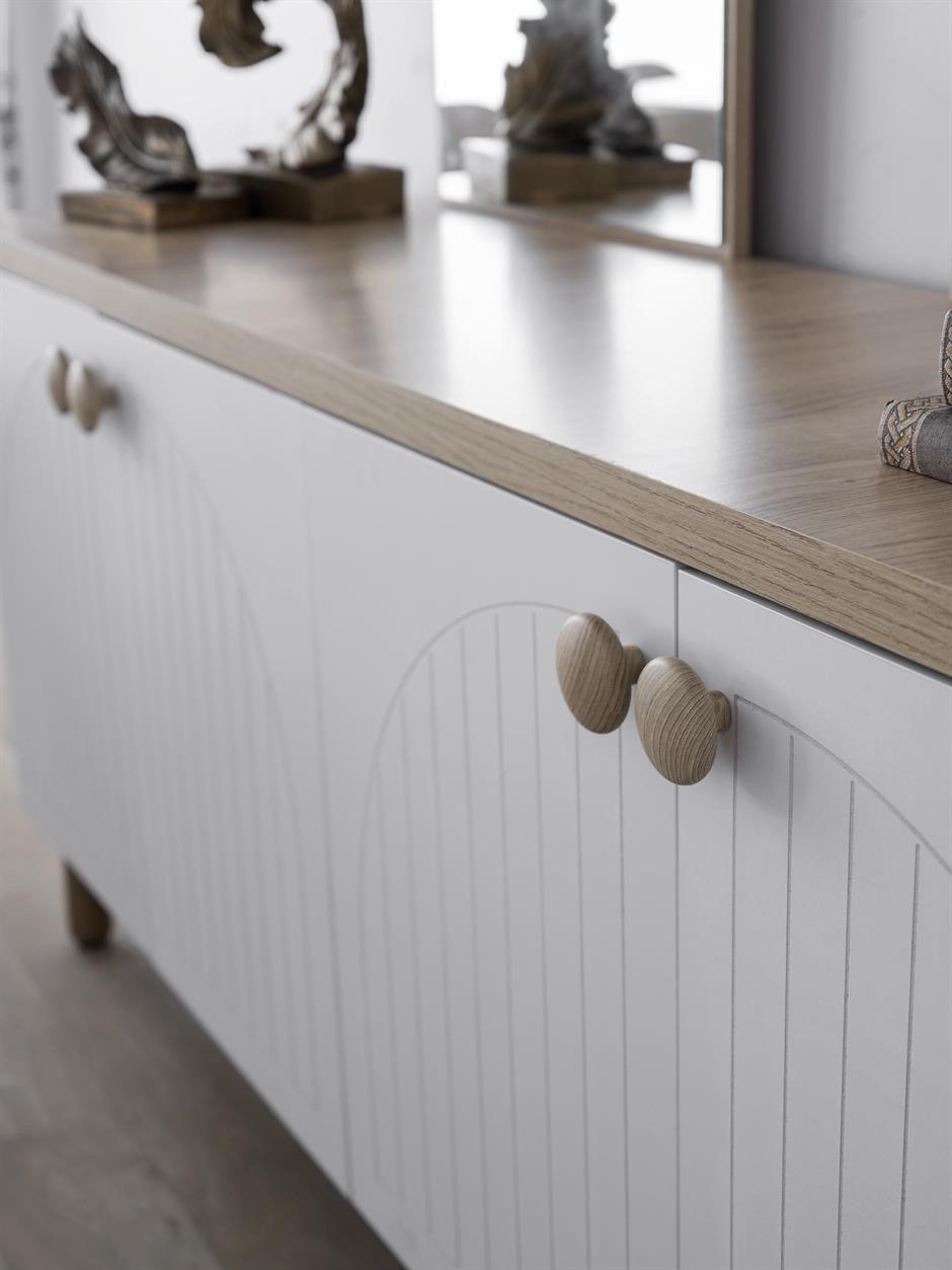 Dejavu Modern Dolaplı Aynasız Konsol 180x46x80cm