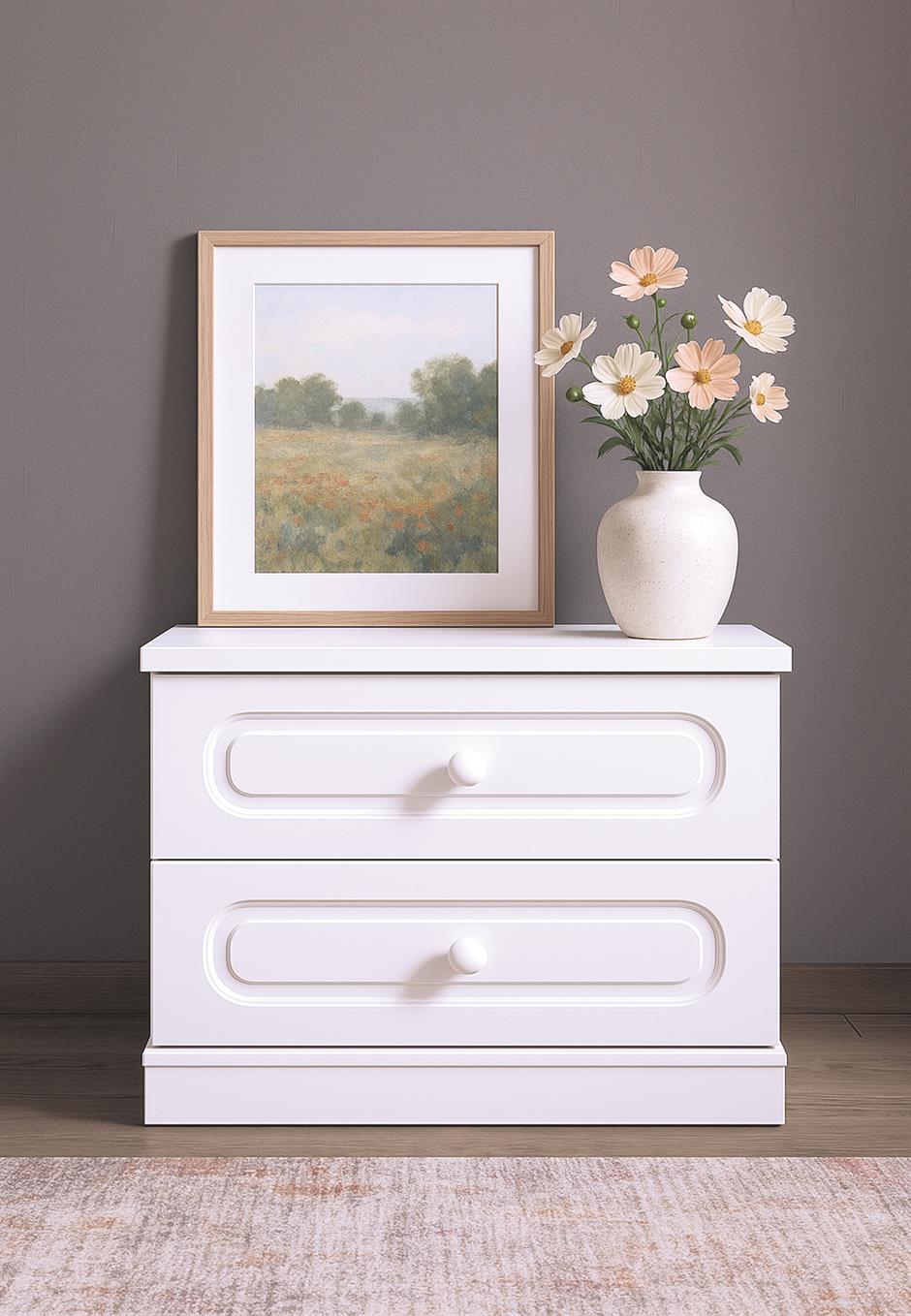 Derin %100 MDF 6 Kapaklı Modern Yatak Odası Takımı Başlıklı