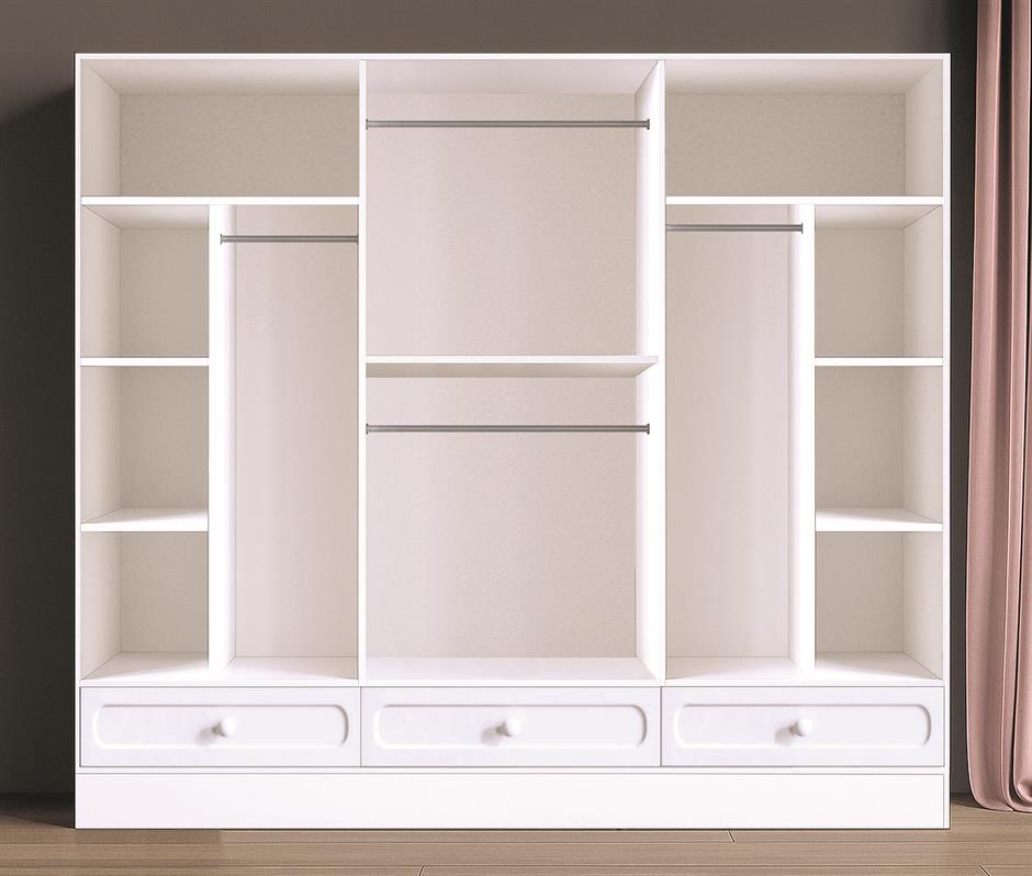 Derin %100 MDF 6 Kapaklı Modern Yatak Odası Takımı Başlıklı
