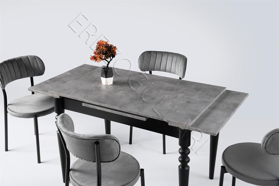 Didim Beta Açılır Mutfak Masa Sandalye Takımı 80x120