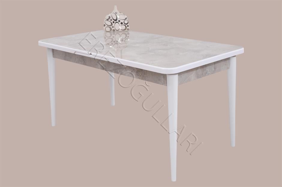 Duru MDF Lak Panel Açılır Yemek Mutfak Masası 90x160
