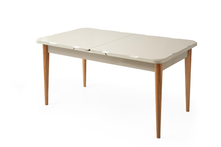 Duru Paris Mdf Lak Panel Açılır Yemek Masa Takımı 90x160