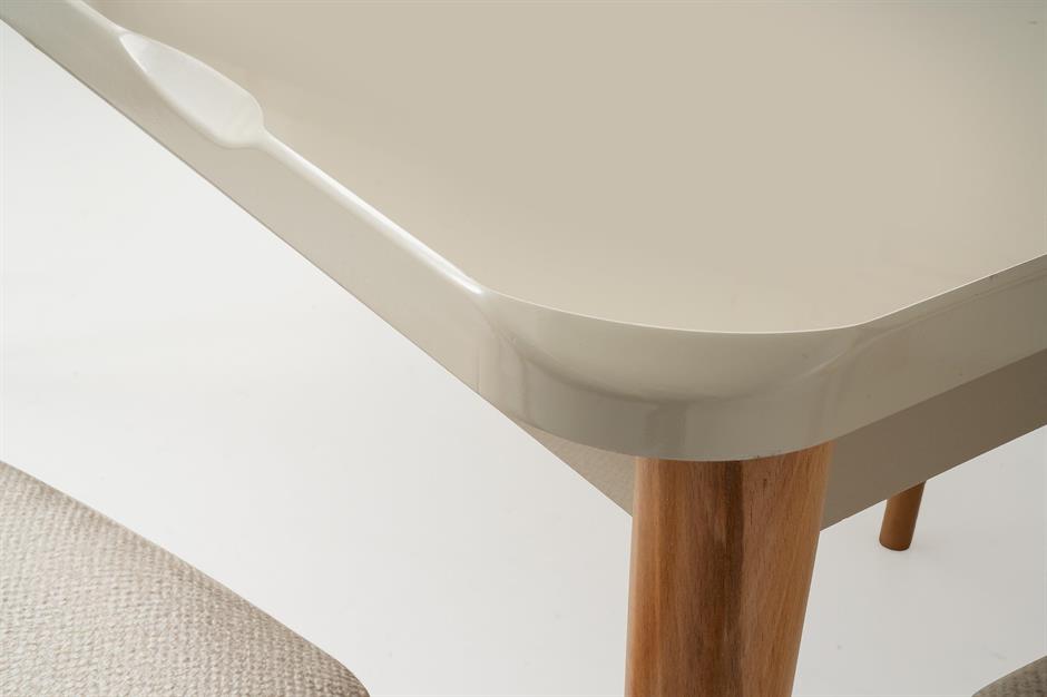 Duru Paris Mdf Lak Panel Açılır Yemek Masa Takımı 90x160