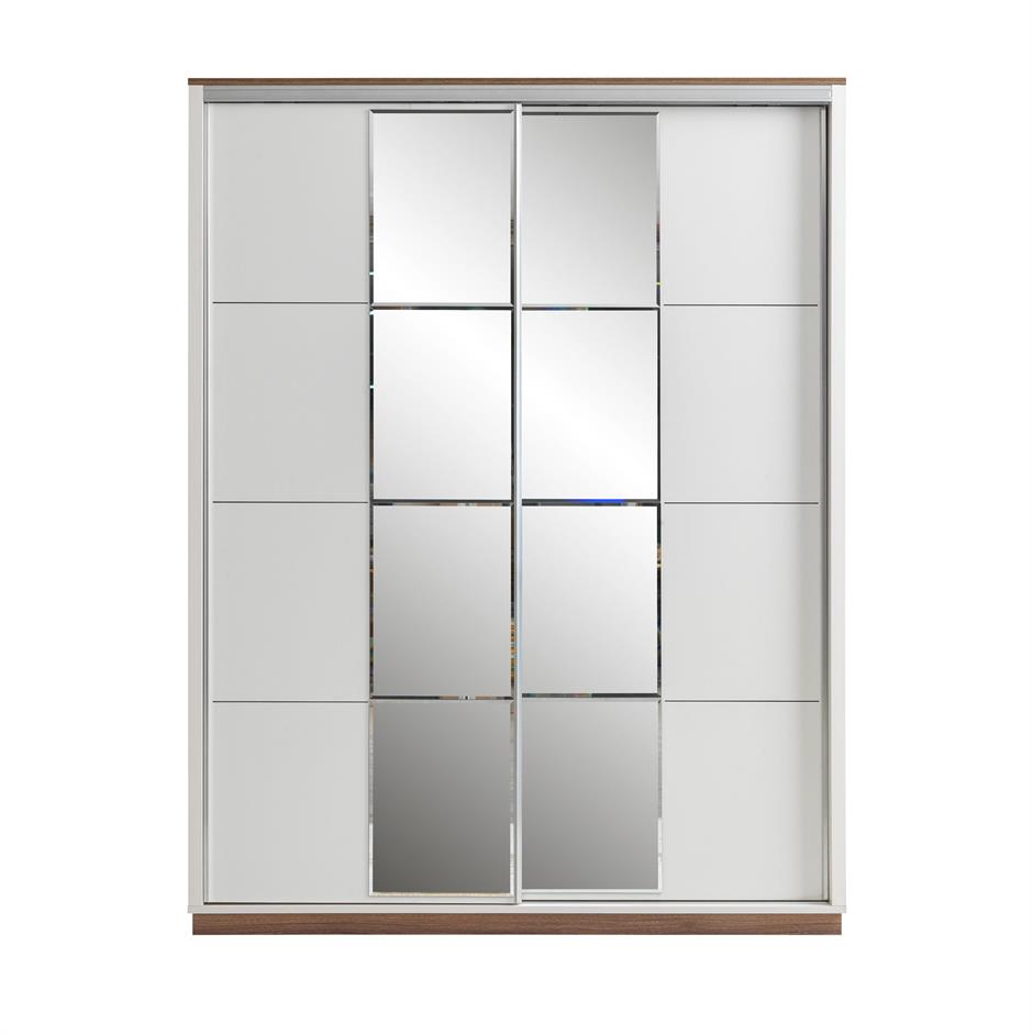 Efsane Sürgülü Aynalı Elbise Dolabı Gardırop 165x60x214