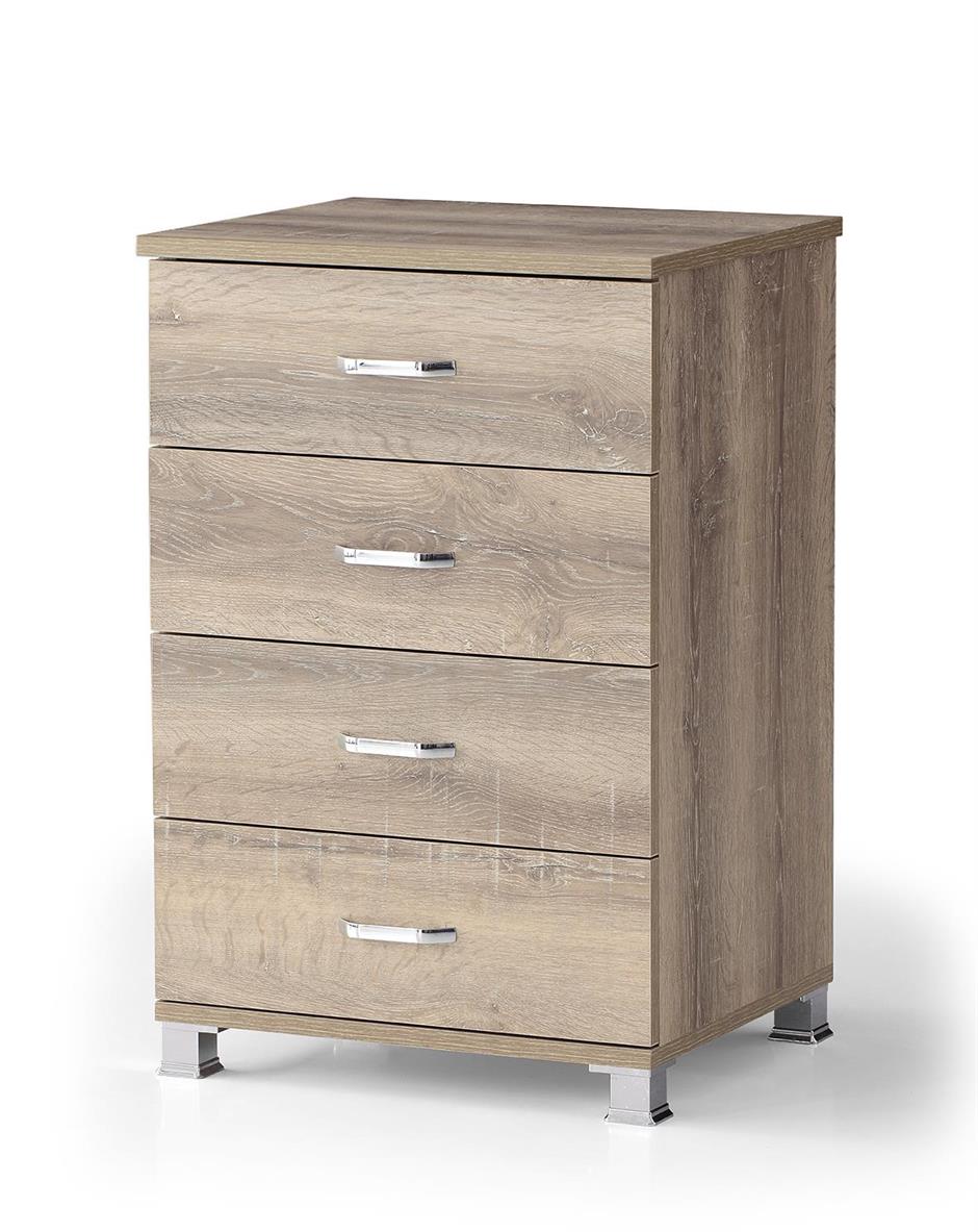 Ekonomik 4 Çekmeceli Komodin Şifonyer 51x45x79 cm