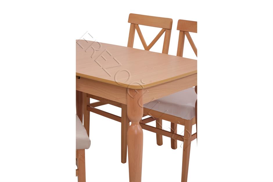 Eliz Alaçatı Lak Panel Açılır Mutfak Masa Takımı 70x110cm