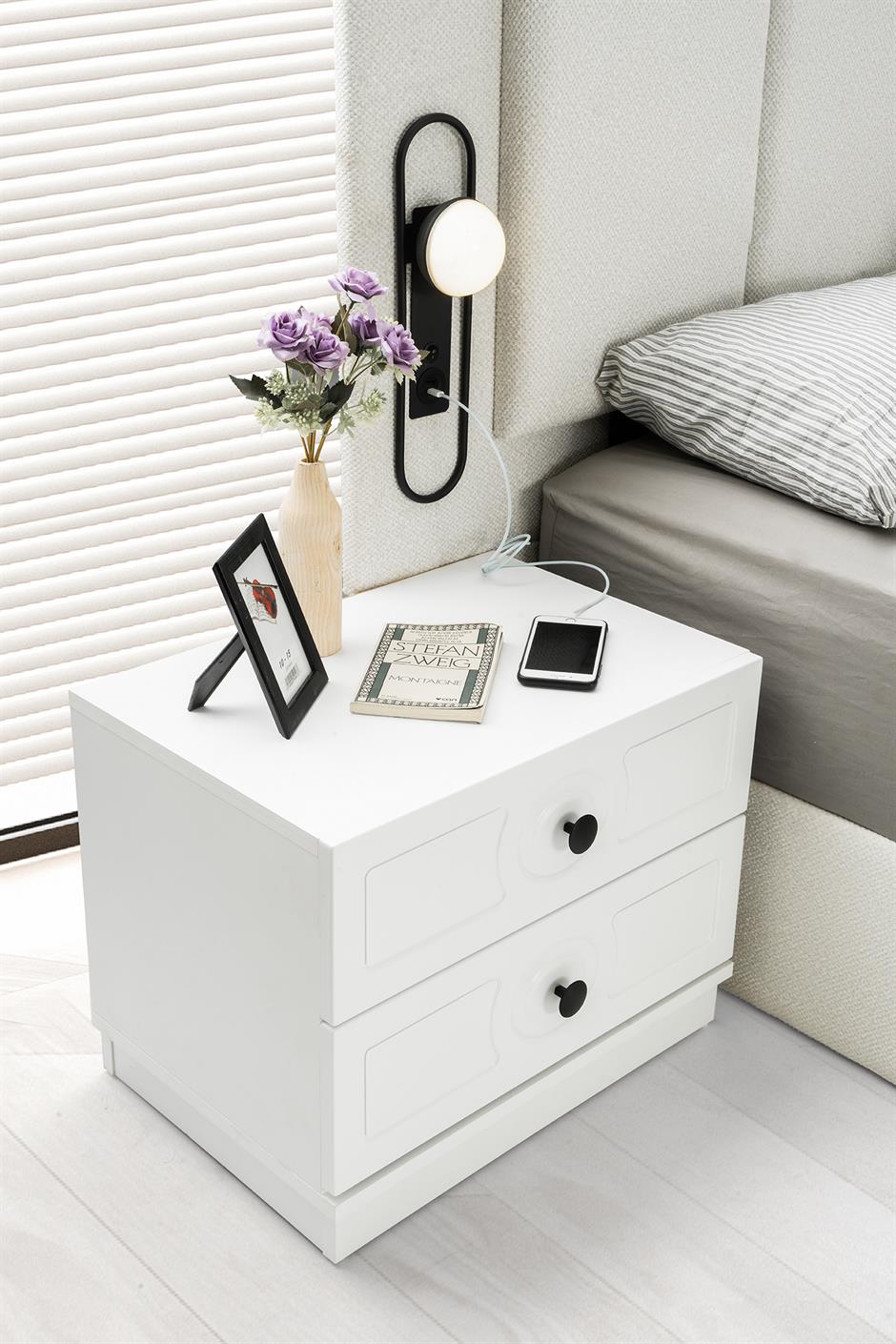 Emir %100 MDF 6 Kapaklı Modern Yatak Odası Takımı Başlıklı
