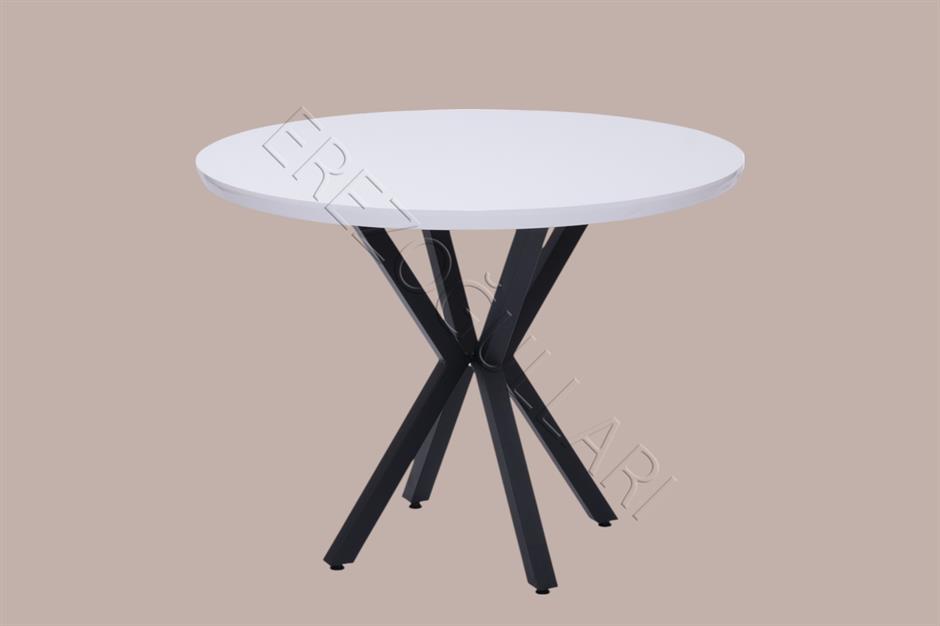 Göksu Yuvarlak Lak Panel Mutfak Masası 100cm